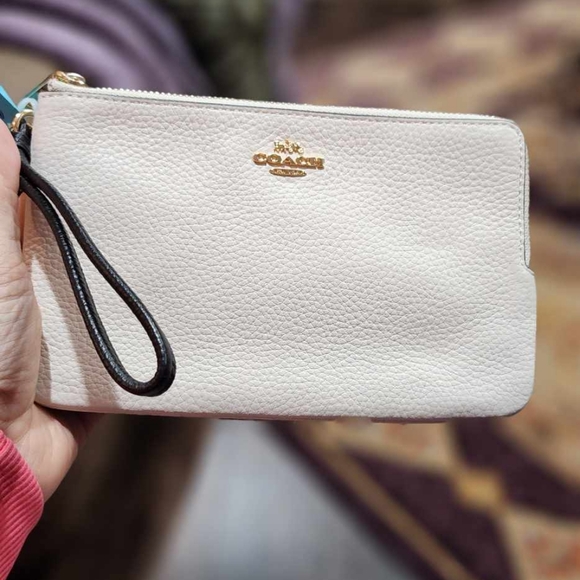 New Coach Double Zip Colorblock Wristlet Wallet - Picture 7 of 7